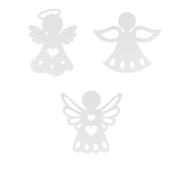 BIAŁY ANIOŁEK ANIOŁ ZESTAW ANIOŁKI 3 RODZAJE OZDOBY ŚWIĄTECZNE BOŻE NARODZENIE OZDOBA DECOR