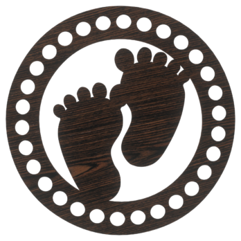 DĄB WENGE BAZA DO KOSZYKA DNO SPÓD PŁYTA HDF DO MAKRAMY STÓPKI KOŁO 15CM