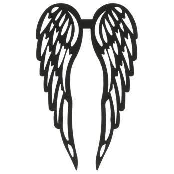 SKRZYDŁA CZARNE ANIOŁ SKRZYDEŁKA ANIELSKIE BAZA DECOUPAGE DO ANIOŁA