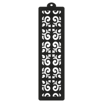 CZARNA ZAKŁADKA DO KSIĄŻKI STRZAŁKI AŻUR  DEKOR KSIĄŻKA