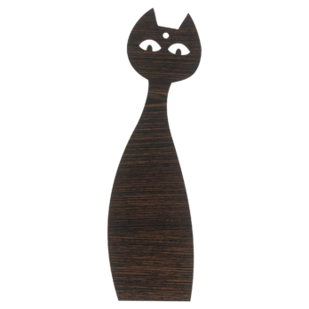 DĄB WENGE ZAKŁADKA DO KSIĄŻKI KOT  DEKOR KSIĄŻKA