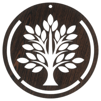 DĄB WENGE OBRĘCZ DRZEWO DRZEWKO 29 CM BAZA MAKRAMA ŁAPACZ SNÓW