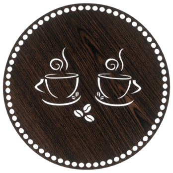 DĄB WENGE BAZA DO KOSZYKA DNO SPÓD PŁYTA HDF DO MAKRAMY FILIŻANKA KOŁO 30CM