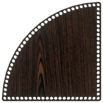 DĄB WENGE BAZA DO KOSZYKA DNO SPÓD PŁYTA HDF DO MAKRAMY SZYDEŁKA ŁUK 30CM