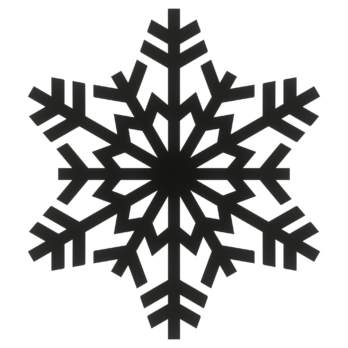 CZARNA ŚNIEŻKA ŚNIEŻYNKA NA OKNO ŚCIANĘ WITRYNĘ DEKORACJA ŚWIĄTECZNA 40CM