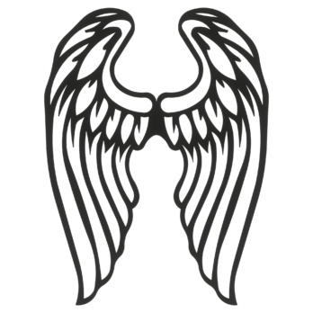 SKRZYDŁA CZARNE ANIOŁ SKRZYDEŁKA ANIELSKIE BAZA DECOUPAGE DO ANIOŁA