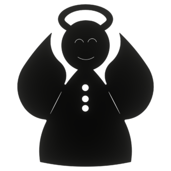 CZARNY ANIOŁEK ANIOŁ ZESTAW 10 SZTUK OZDOBY ŚWIĄTECZNE BOŻE NARODZENIE OZDOBA DECOR