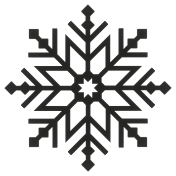 CZARNA ŚNIEŻKA ŚNIEŻYNKA NA OKNO ŚCIANĘ WITRYNĘ DEKORACJA ŚWIĄTECZNA 20CM