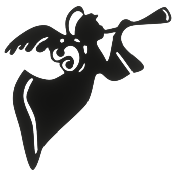 CZARNY ANIOŁEK GRAJĄCY ANIOŁ OZDOBY ŚWIĄTECZNE BOŻE NARODZENIE OZDOBA DECOR