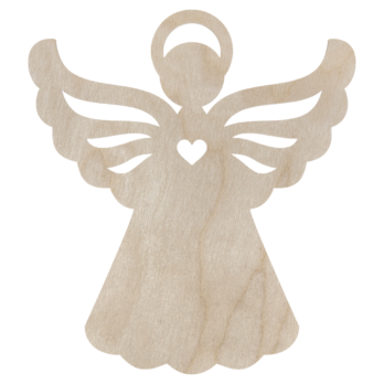 DREWNIANY ANIOŁEK Z SERDUSZKIEM ANIOŁ OZDOBY ŚWIĄTECZNE BOŻE NARODZENIE OZDOBA DECOR