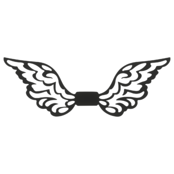 SKRZYDŁA CZARNE ANIOŁ SKRZYDEŁKA ANIELSKIE BAZA DECOUPAGE DO ANIOŁA