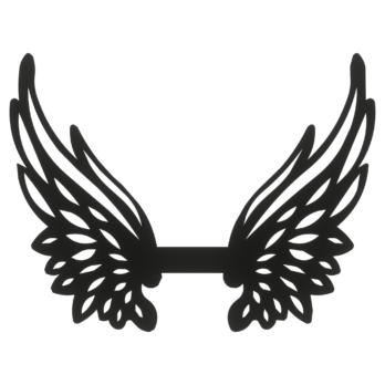 SKRZYDŁA CZARNE ANIOŁ SKRZYDEŁKA ANIELSKIE BAZA DECOUPAGE DO ANIOŁA