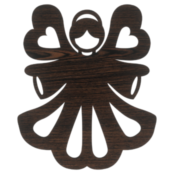 DĄB WENGE ANIOŁEK W SUKNI AŻUROWEJ ANIOŁ OZDOBY ŚWIĄTECZNE BOŻE NARODZENIE OZDOBA DECOR