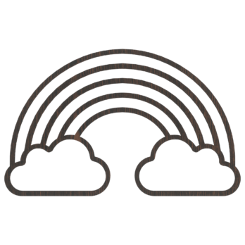 DĄB WENGE OBRĘCZ TĘCZA 18 CM  X 29 CM BAZA MAKRAMA ŁAPACZ SNÓW